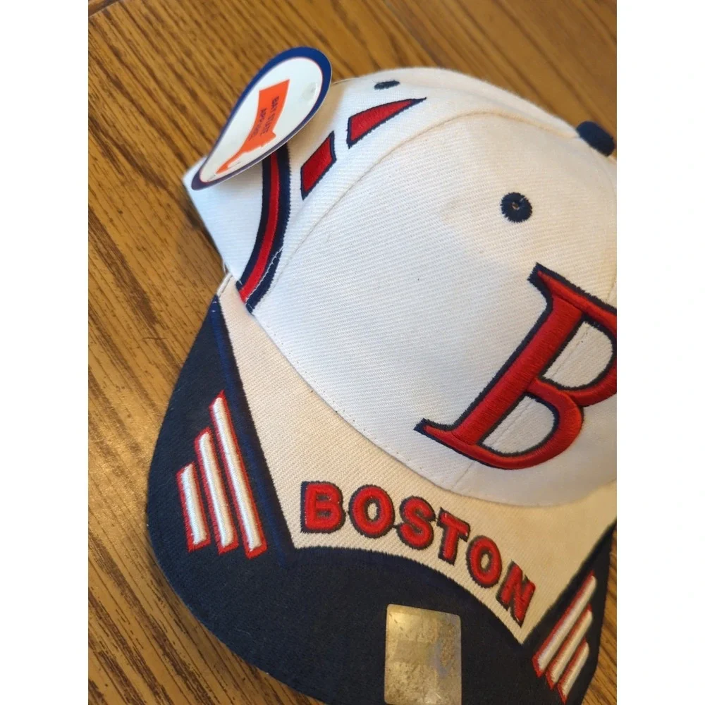 Bay State Apparel Embroidered Boston Red Sox Red White Blue Hat Cap‎ Adjustable